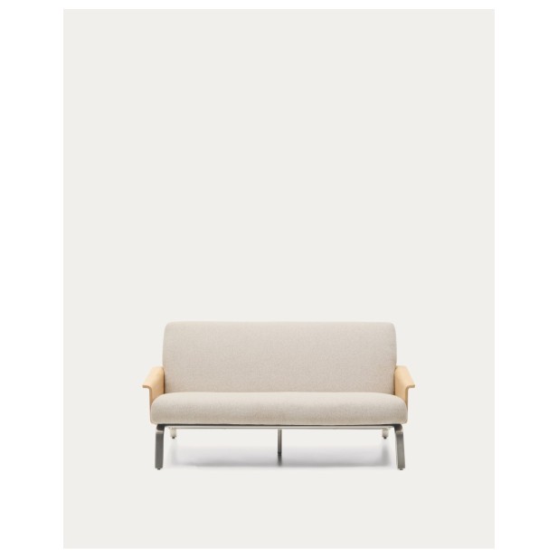 Sofá Amsen beige de 2 plazas de... Sofá Amsen beige de 2 plazas de...