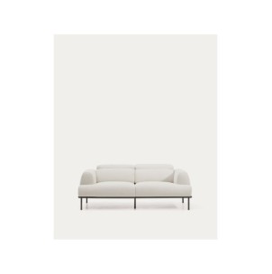 Sofá Aurum 2 plazas chenilla crudo con cabecero...