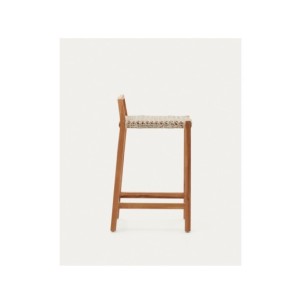 Taburete Giverola de madera maciza de teca 67,5 cm - Kave... 2