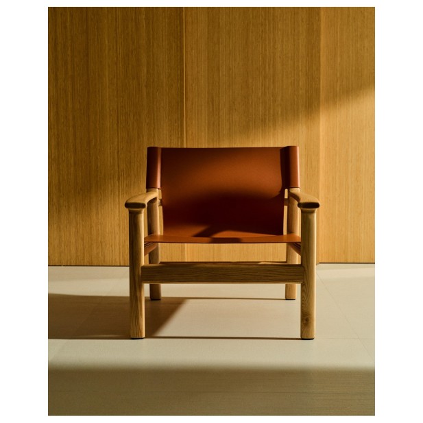 Butaca Jan de fibras de cuero...