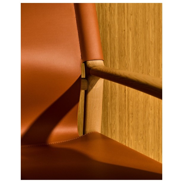Butaca Jan de fibras de cuero...