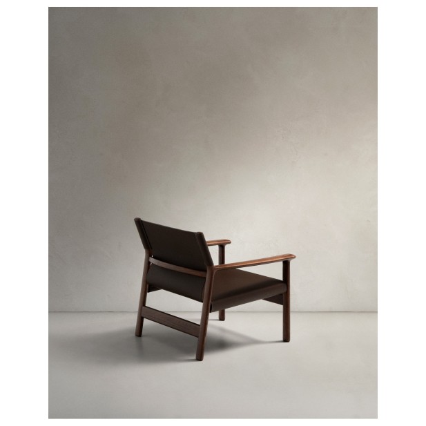 Butaca Jan de fibras de cuero...