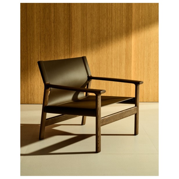 Butaca Jan de fibras de cuero...