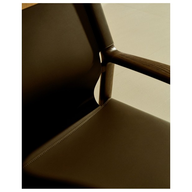 Butaca Jan de fibras de cuero...