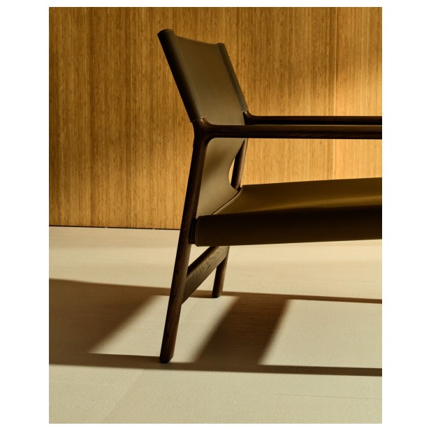 Butaca Jan de fibras de cuero...