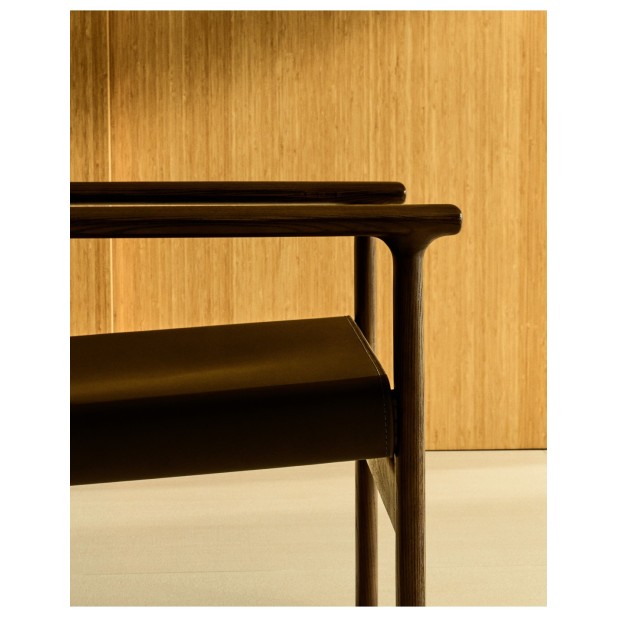 Butaca Jan de fibras de cuero...