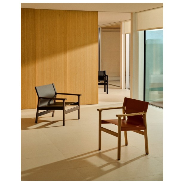 Butaca Jan de fibras de cuero...