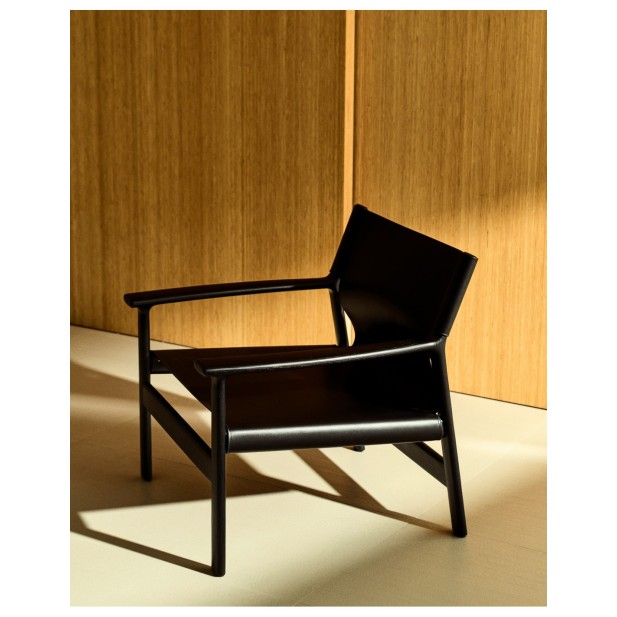 Butaca Jan de fibras de cuero...