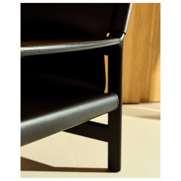 Butaca Jan de fibras de cuero...