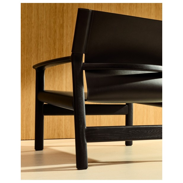 Butaca Jan de fibras de cuero...