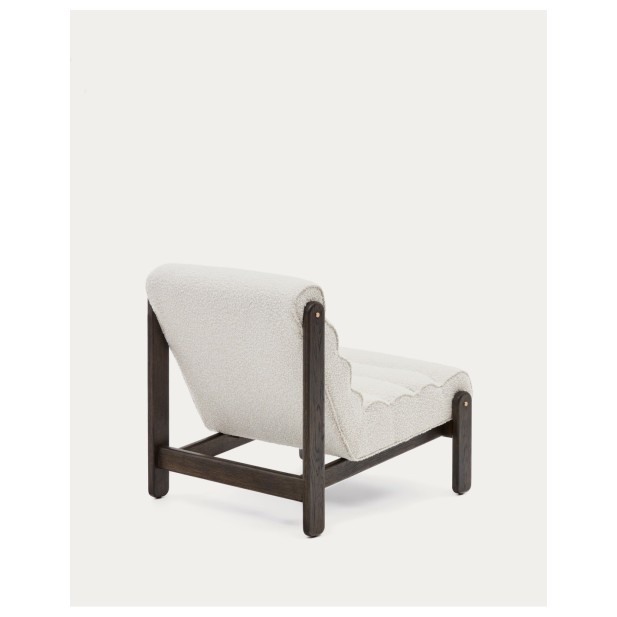 Butaca Magira de borreguito blanco y...