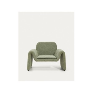 Butaca Melvia de chenilla verde - Kave Home 2