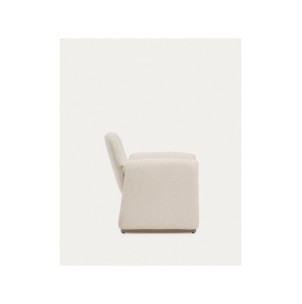 Butaca Melvia de chenilla beige - Kave Home 2