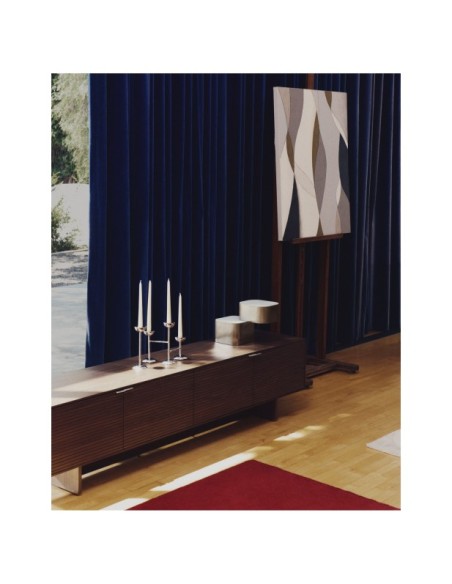 Mueble TV Norlen 4 puertas de chapa de nogal FSC Mix Credit 200 x 46 cm - Kave Home