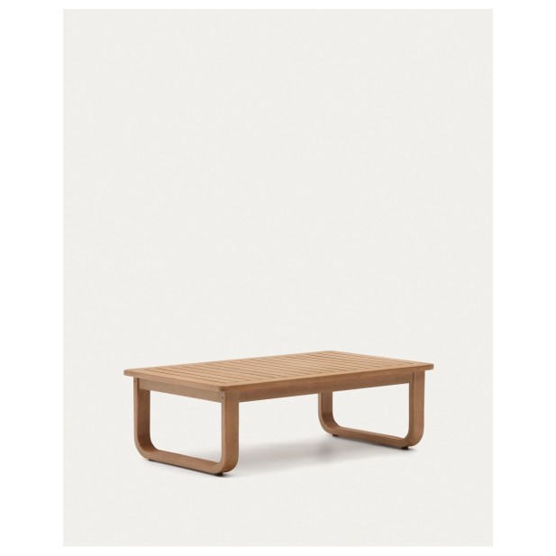 Mesa de centro exterior Sacaleta de madera maciza de eucalipto 100 x 60 cm FSC 100% - Kave Home
