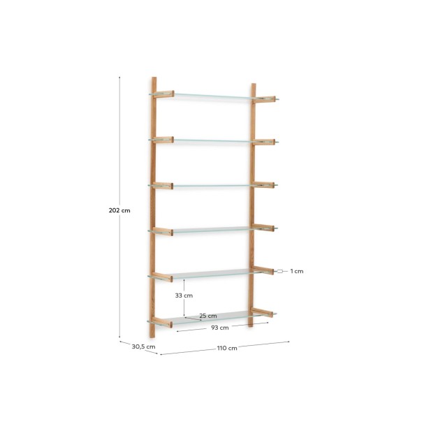 Estantería modular Sitra 6 baldas de...