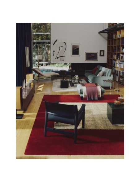 Mesa auxiliar Sorein de mármol negro 40 x 40 cm - Kave Home