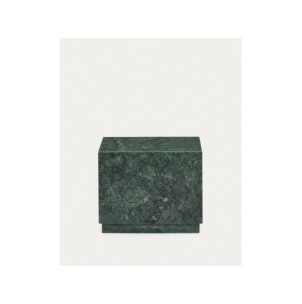 Mesa auxiliar Sorein de mármol verde 50 x 50 cm - Kave Home