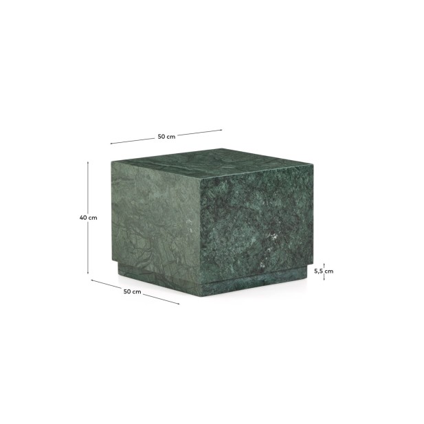 Mesa auxiliar Sorein de mármol verde...