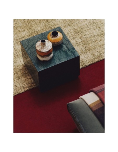 Mesa auxiliar Sorein de mármol verde 50 x 50 cm - Kave Home