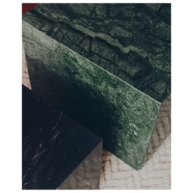 Mesa auxiliar Sorein de mármol verde...