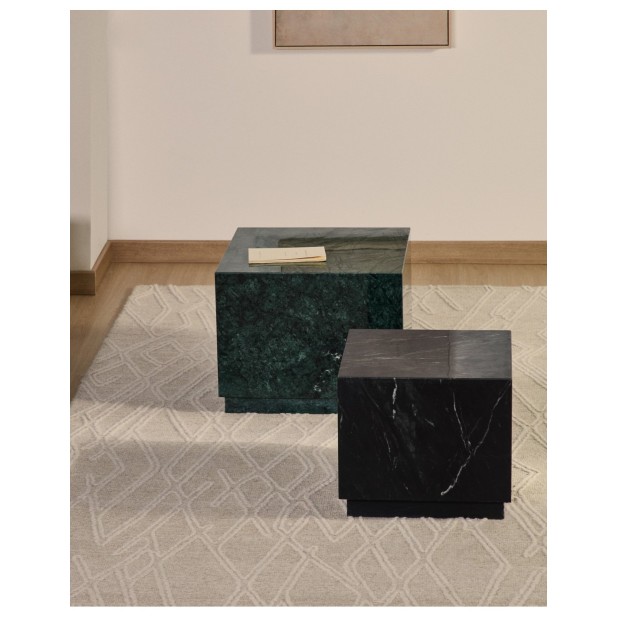 Mesa auxiliar Sorein de mármol verde...