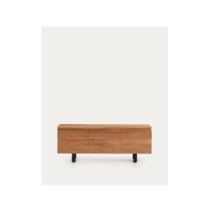 Mueble TV Uxue 3 puertas de madera maciza de acacia con...