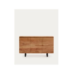 Aparador Uxue 3 puertas de madera maciza de acacia con...