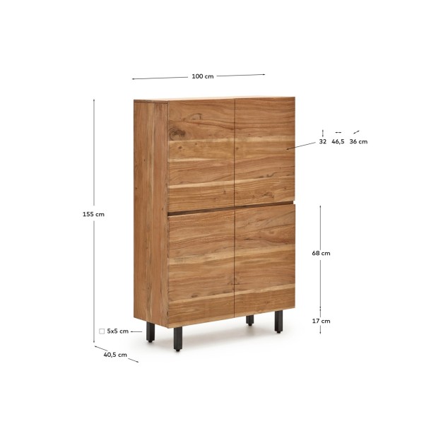 Aparador alto Uxue 4 puertas de...