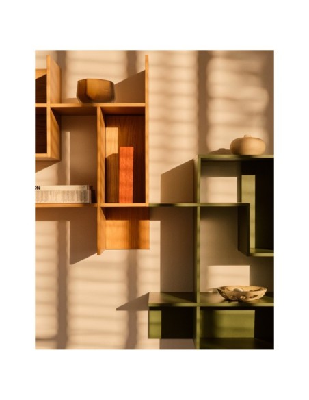 Estantería modular Ina de DM lacado verde 80 x 80 cm FSC 100% - Kave Home