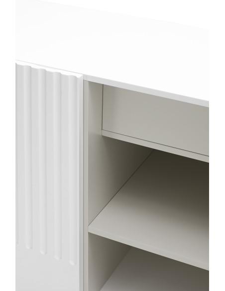 Aparador DORIC 149 cm, Blanco / Interior Crema - Teulat