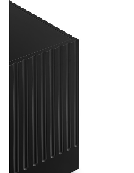 Aparador DORIC 149 cm, Negro / Interior Antracita - Teulat