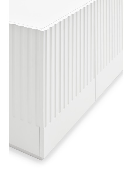 Aparador DORIC 198 cm, Blanco / Interior Crema - Teulat