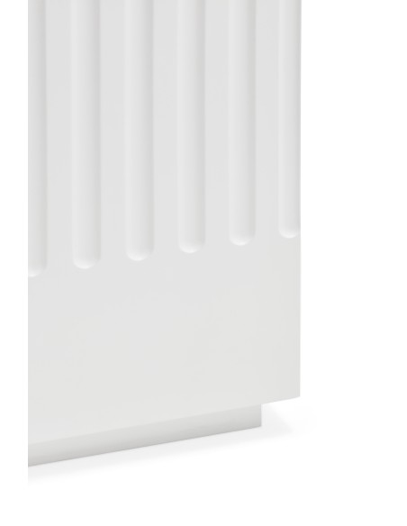 Aparador DORIC 198 cm, Blanco / Interior Crema - Teulat