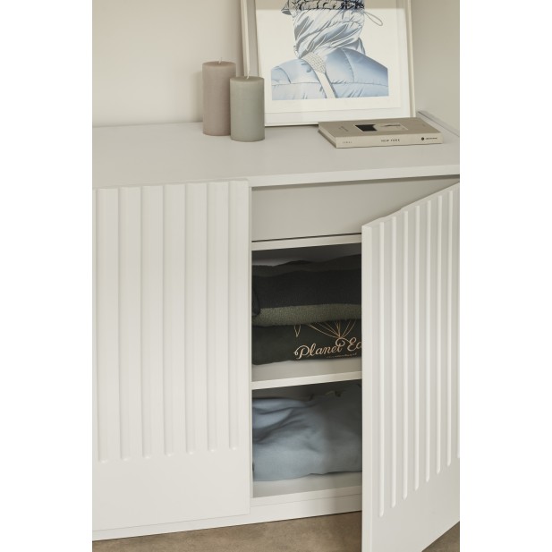 Comoda DORIC, Blanco / Interior Crema...