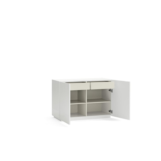 Comoda DORIC, Blanco / Interior Crema...