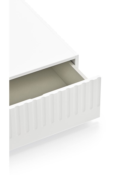 Mesa de Centro DORIC, Blanco / Interior Crema - Teulat