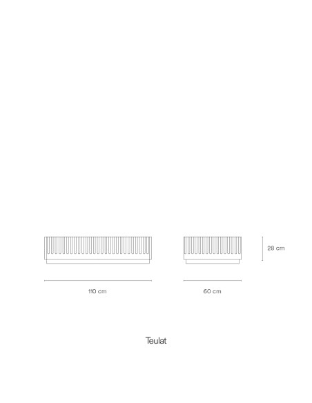 Mesa de Centro DORIC, Negro / Interior Antracita - Teulat