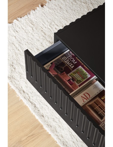 Mesa de Centro DORIC, Negro / Interior Antracita - Teulat