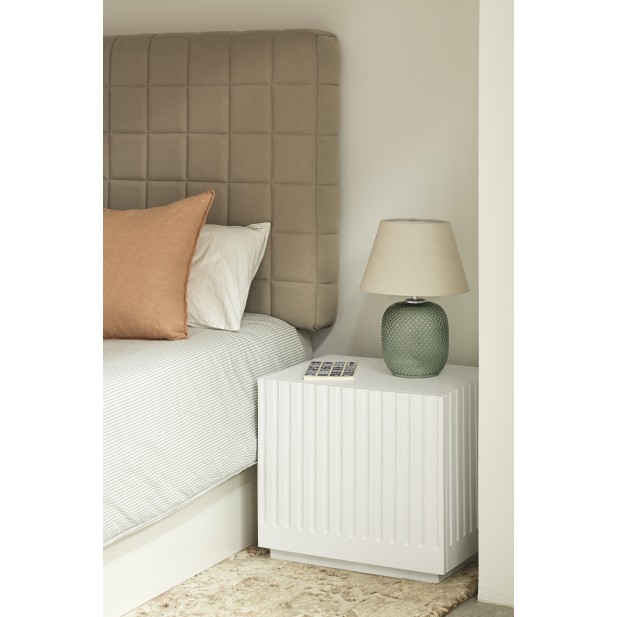 Mesita DORIC, Blanco / Interior Crema...