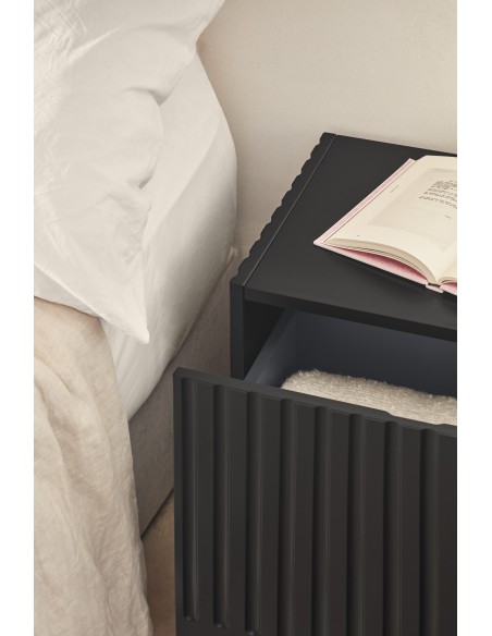 Mesita DORIC, Negro / Interior Antracita - Teulat