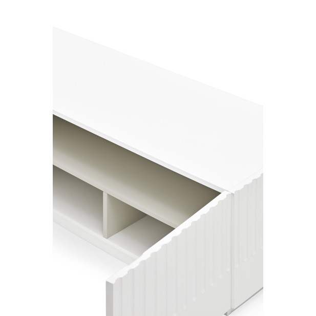 Mueble TV DORIC, Blanco / Interior...