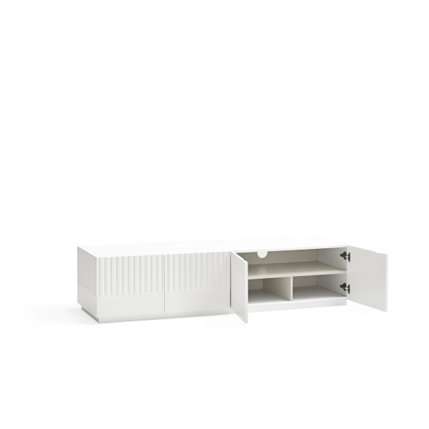 Mueble TV DORIC, Blanco / Interior...