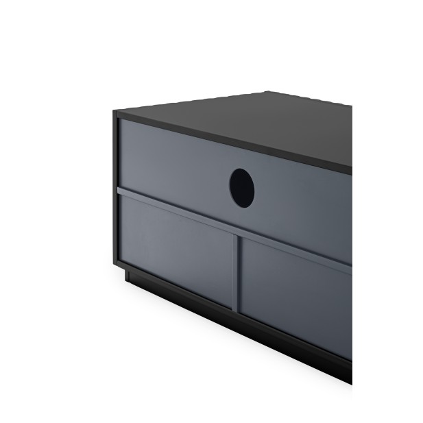 Mueble TV DORIC, Negro / Interior...