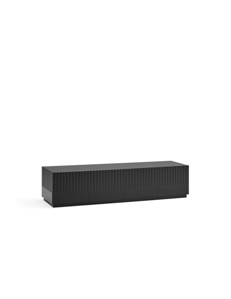 Mueble TV DORIC, Negro / Interior Antracita - Teulat