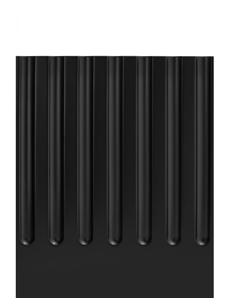 Mueble TV DORIC, Negro / Interior Antracita - Teulat