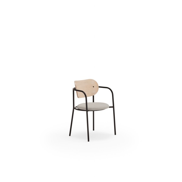 Silla con Brazos ECLIPSE, Natural Claro - Teulat; Vackart; 16480_TE