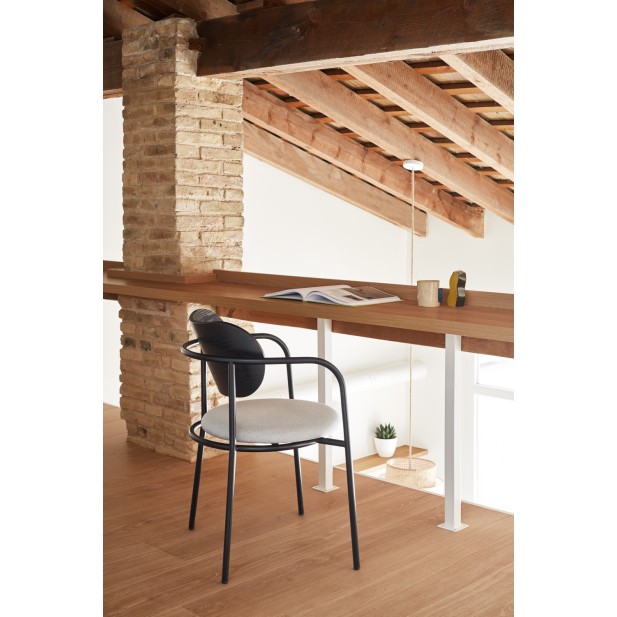 Silla con Brazos ECLIPSE, Negro - Teulat