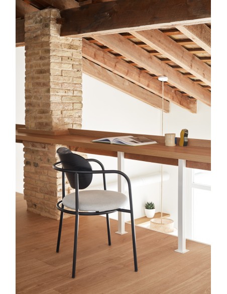 Silla con Brazos ECLIPSE, Negro - Teulat