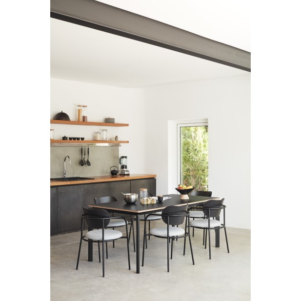 Silla con Brazos ECLIPSE, Negro - Teulat